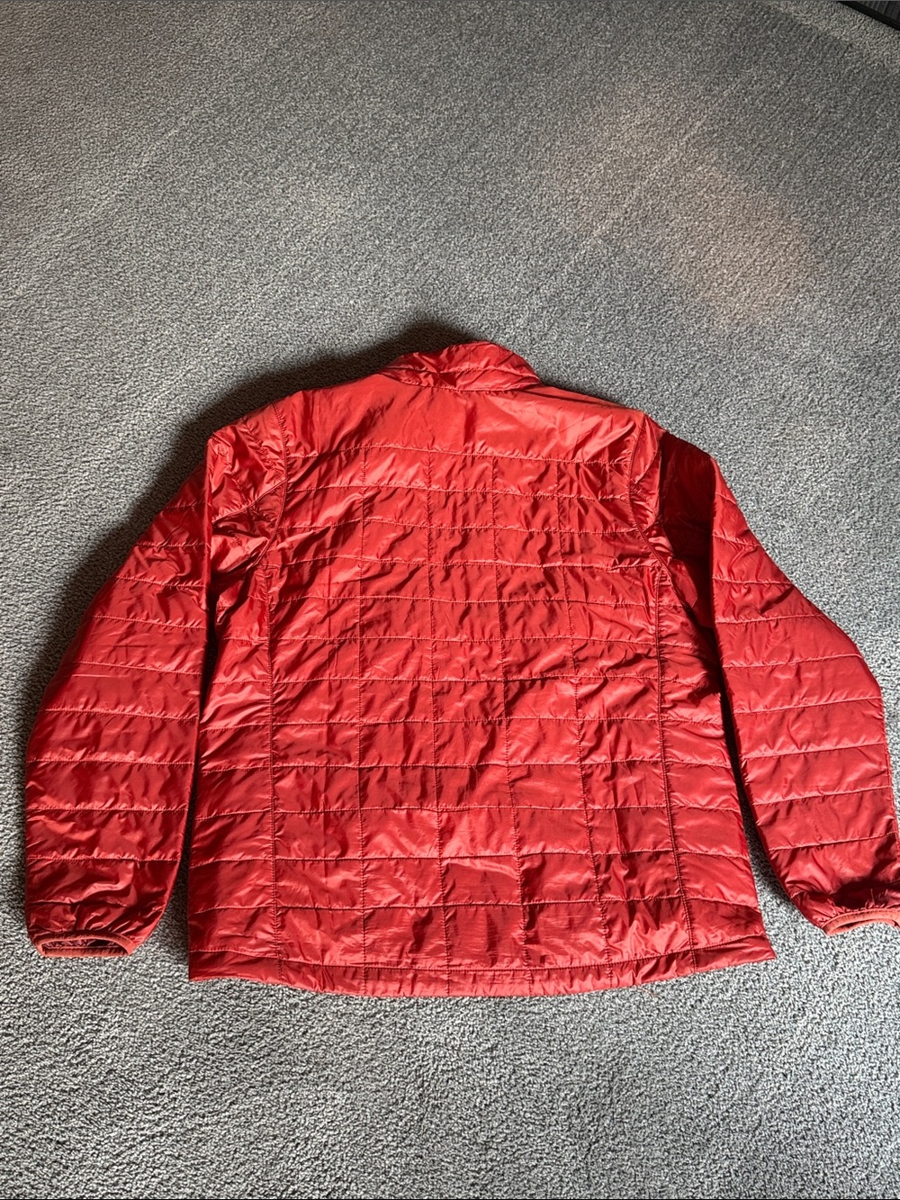 L.L. Bean PrimaLoft Packaway Deep Orange Quilted Puffer Jacket #503391. Size L - Picture 7 of 11